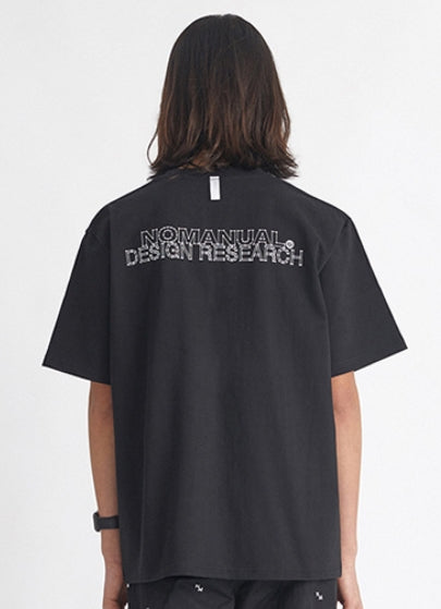 NOMANUAL(ノーマニュアル) BLUEPRINT T-SHIRT - BLACK