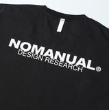 NOMANUAL(ノーマニュアル) D.R PATCH LOGO T-SHIRT - BLACK