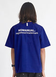 NOMANUAL(ノーマニュアル) S.TM T-SHIRT - BLUE