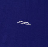 NOMANUAL(ノーマニュアル) S.TM T-SHIRT - BLUE