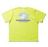 NOMANUAL(ノーマニュアル) LOGO PATCHED T-SHIRT - NEON GREEN