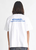 NOMANUAL(ノーマニュアル) S.TM T-SHIRT - WHITE