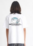 NOMANUAL(ノーマニュアル) LOGO PATCHED T-SHIRT - WHITE