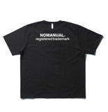 NOMANUAL(ノーマニュアル) S.TM T-SHIRT - BLACK