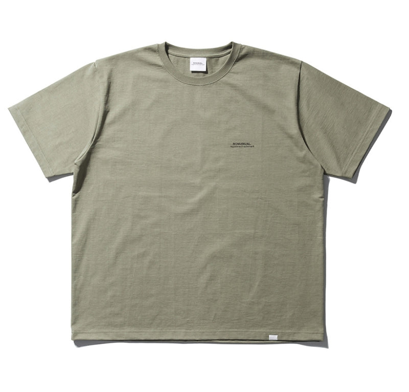 NOMANUAL(ノーマニュアル) S.TM T-SHIRT - LIGHT KHAKI