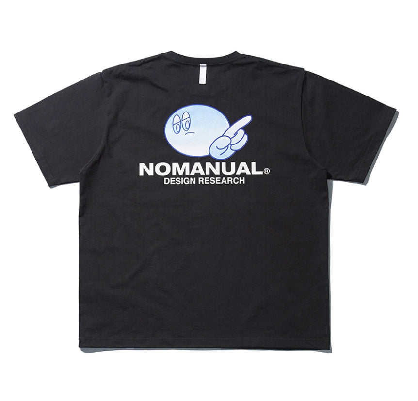 Tシャツ・カットソー NOMANUAL NM Engine T-Shirt Black NOMANUAL】NM ENGINE T-SHIRT | OUR BRAND,NOMANUAL | PRESSING
