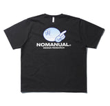 NOMANUAL(ノーマニュアル) LOGO PATCHED T-SHIRT - BLACK