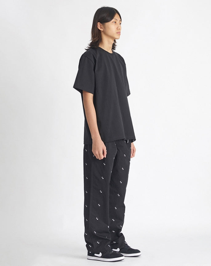 Tシャツ・カットソー NOMANUAL SYMBOL LOGO T-SHIRT NT646 NOMANUAL(ノーマニュアル) LOGO PATCHED T-SHIRT - BLACK