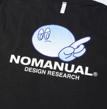 NOMANUAL(ノーマニュアル) LOGO PATCHED T-SHIRT - BLACK