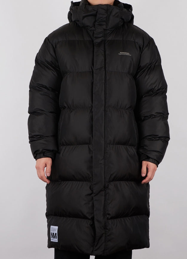 NOMANUAL(ノーマニュアル) REFLECTIVE TM LOGO LONG PADDING - BLACK