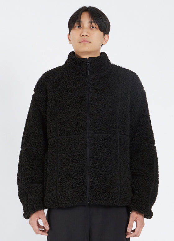 NOMANUAL(ノーマニュアル) NM BOA FLEECE JACKET - BLACK
