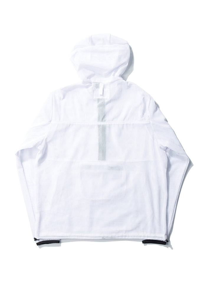 NOMANUAL(ノーマニュアル) MESH ANORAK JACKET - WHITE