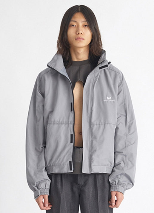 NOMANUAL(ノーマニュアル) D.R WINDBREAKER JACKET - COATED GRAY
