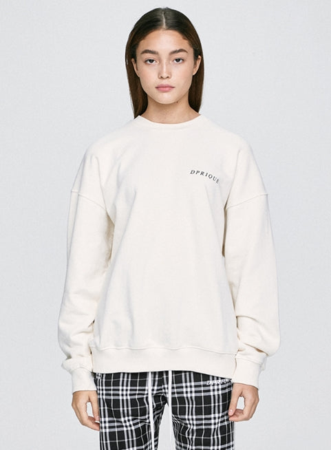 ディープリーク(DPRIQUE) LOGO SWEATSHIRT - IVORY
