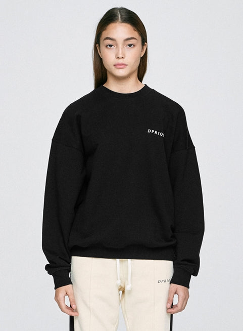 ディープリーク(DPRIQUE) LOGO SWEATSHIRT - BLACK