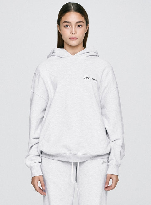 ディープリーク(DPRIQUE)  LOGO HOODIE - L.GREY