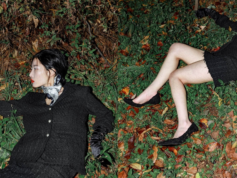 nache(ナチェ) tweed skirt