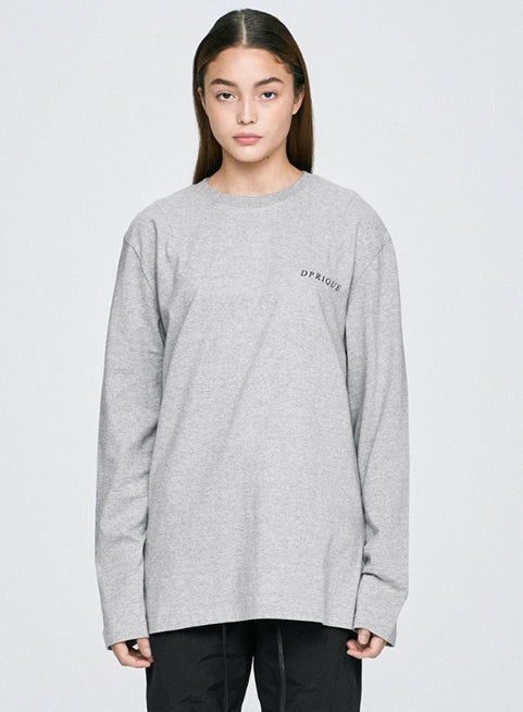 ディープリーク(DPRIQUE)  LONG SLEEVE T-SHIRT- GREY