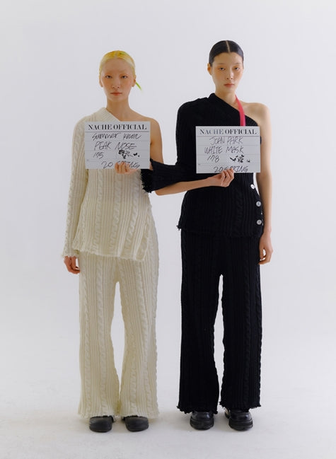 nache(ナチェ) twist knit top