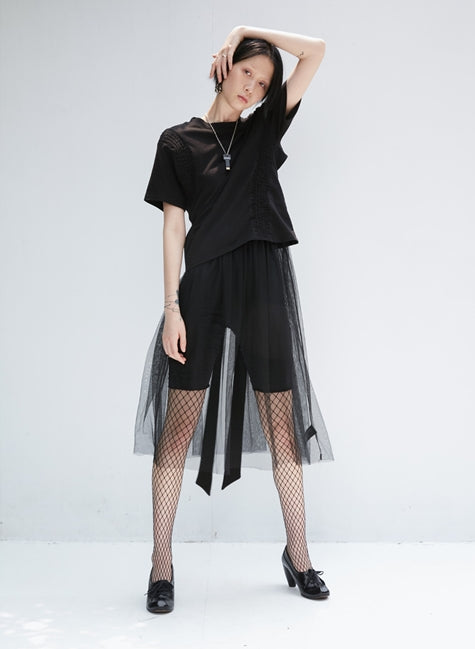 nache(ナチェ) crease shorts