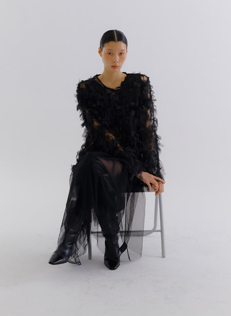 nache(ナチェ) flutter blouse