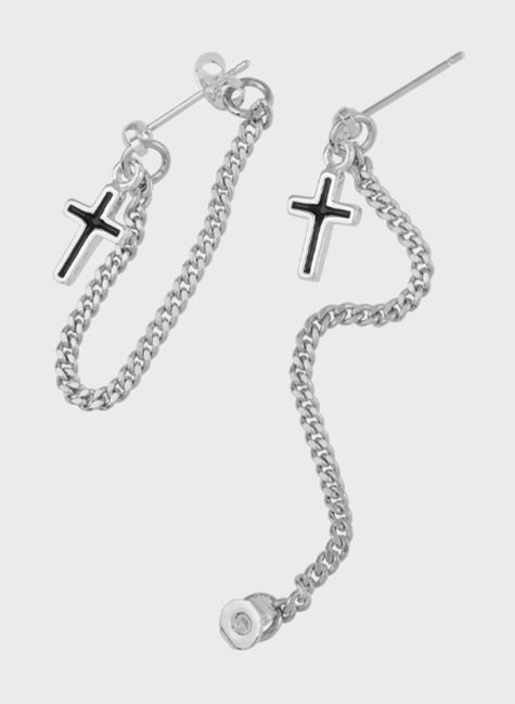 Nonenon(ノンノン) EPOXY CROSS CHAIN EAR