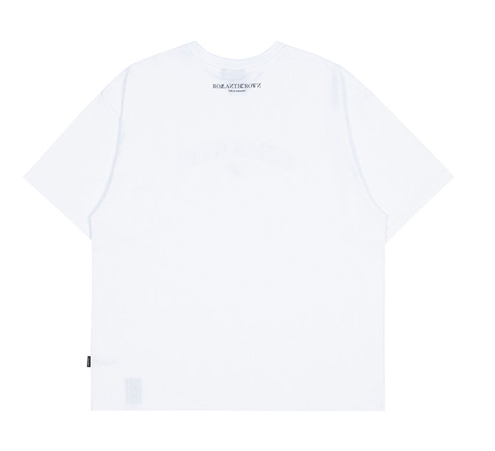 ロマンティッククラウン(ROMANTIC CROWN) ROMANTIC ARCH LOGO TEE_WHITE