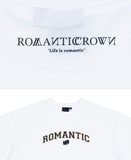 ロマンティッククラウン(ROMANTIC CROWN) ROMANTIC ARCH LOGO TEE_WHITE
