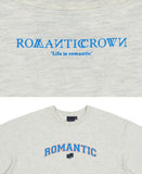 ロマンティッククラウン(ROMANTIC CROWN) ROMANTIC ARCH LOGO TEE_MELANGE IVORY