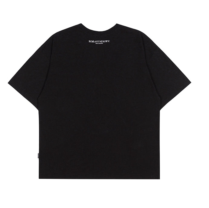 ロマンティッククラウン(ROMANTIC CROWN) ROMANTIC ARCH LOGO TEE_BLACK
