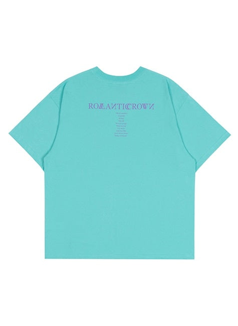 ロマンティッククラウン(ROMANTIC CROWN) RMTCRW SLOGAN LOGO TEE_MINT