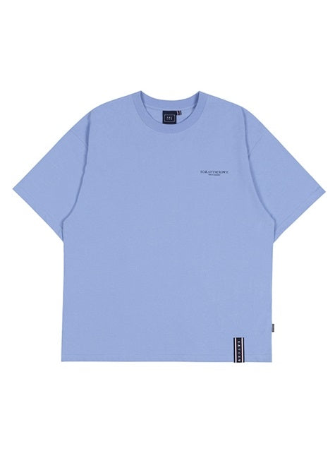 ロマンティッククラウン(ROMANTIC CROWN) RMTCRW SLOGAN LOGO TEE_FLOWER BLUE