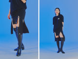 オージーオーディー(OZOD) SLIT SKIRT_BLACK