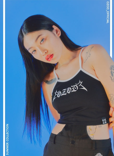 オージーオーディー(OZOD) LOGO TANK TOP_BLACK