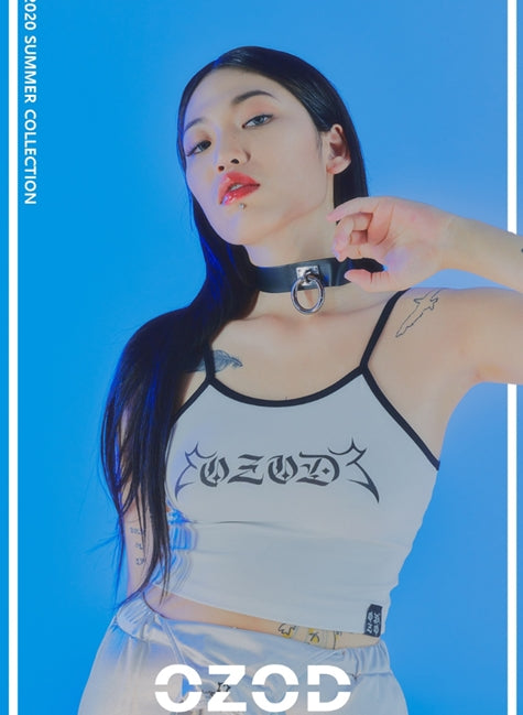 オージーオーディー(OZOD) LOGO TANK TOP_WHITE