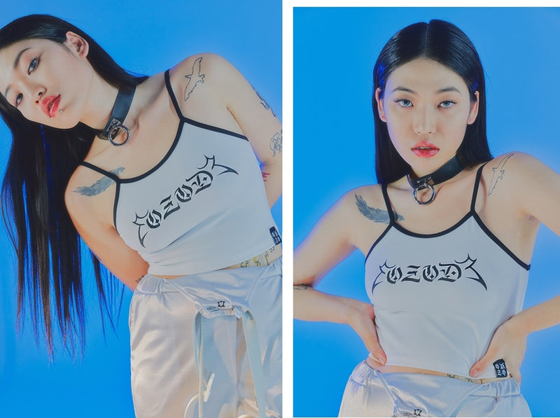オージーオーディー(OZOD) LOGO TANK TOP_WHITE