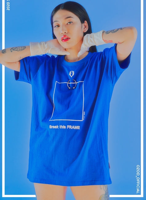 オージーオーディー(OZOD) PIERCING T-SHIRTS_BLUE