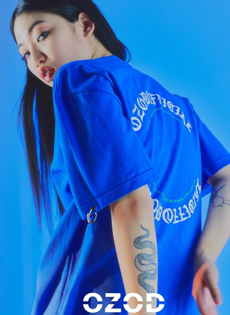オージーオーディー(OZOD) LOGO T-SHIRTS_BLUE