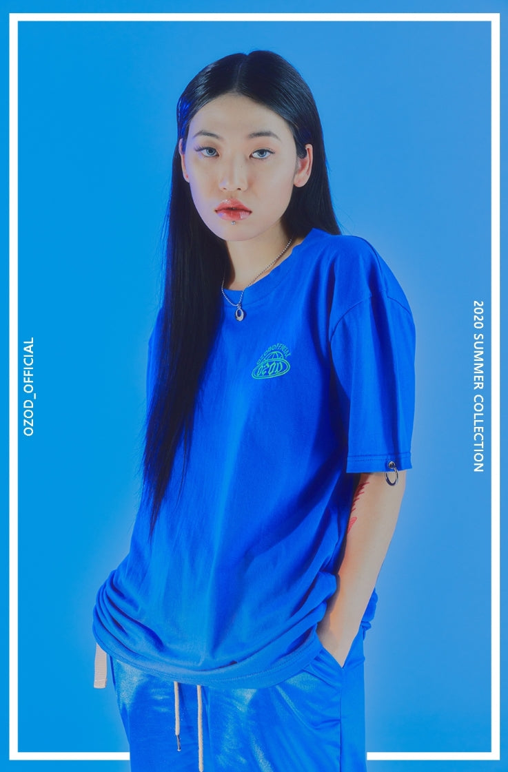 オージーオーディー(OZOD) LOGO T-SHIRTS_BLUE