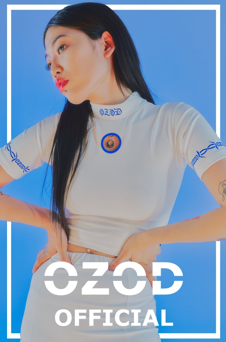 オージーオーディー(OZOD) THORN CROP TOP_WHITE