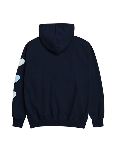 アクメドラビ(acme' de la vie) EMBOSSING HEART HOODIE NAVY
