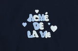 アクメドラビ(acme' de la vie) EMBOSSING HEART HOODIE NAVY