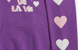 アクメドラビ(acme' de la vie) EMBOSSING HEART HOODIE LAVENDER