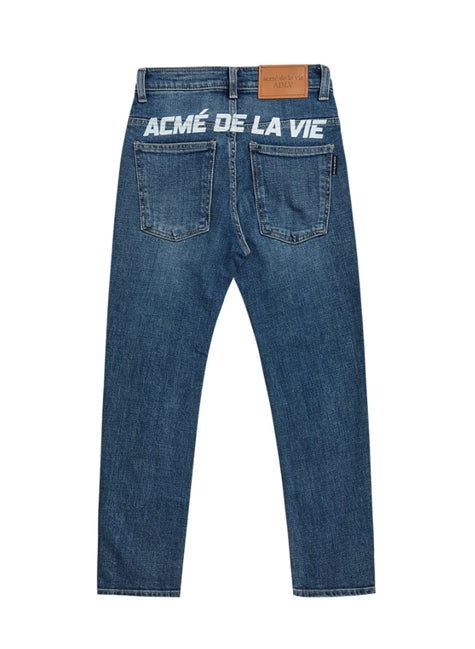 アクメドラビ(acme' de la vie) BACK LOGO DENIM FOR WOMEN JEANS BLUE