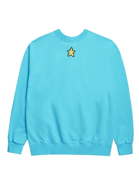 アクメドラビ(acme' de la vie) EMBOSSING STAR SWEATSHIRT SKY BLUE