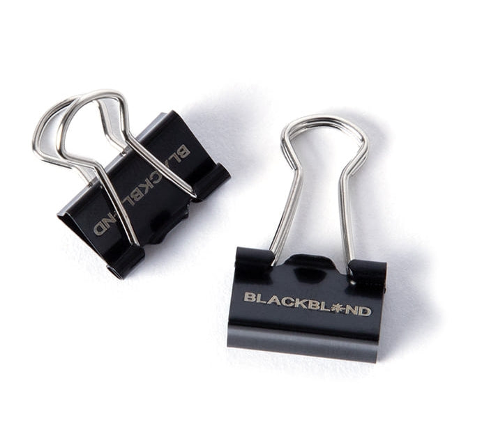 ブラックブロンド(BLACKBLOND) BBD Original Logo Double Clip 2pcs (Matt Black)