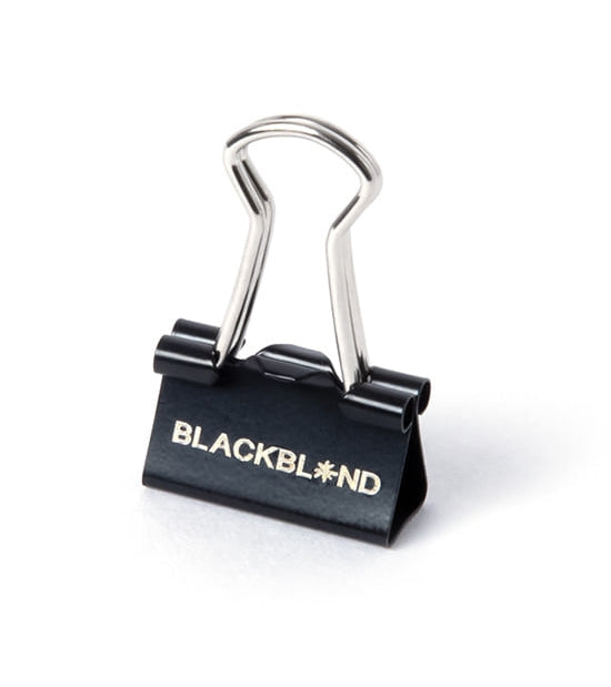 ブラックブロンド(BLACKBLOND) BBD Original Logo Double Clip 2pcs (Matt Black)