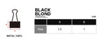 ブラックブロンド(BLACKBLOND) BBD Original Logo Double Clip 2pcs (Matt Black)