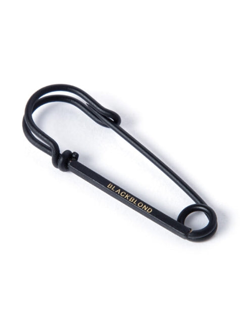 ブラックブロンド(BLACKBLOND) BBD Original Logo Safety Pin (Matt Black)