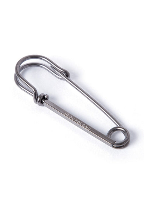 ブラックブロンド(BLACKBLOND) BBD Original Logo Safety Pin (Matt Gray)